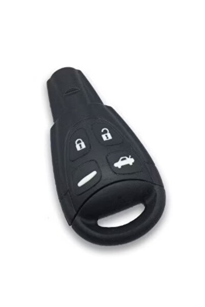 TECHSTAR Carcasă cheie auto, compatibilă cu Saab 9-3, 9-5 (2003-2011), 4 butoane, fabricată din material durabil