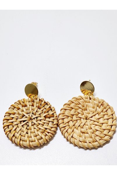 ARBABAG&ACCESSORY Bohemian Style Wicker Wrap Women's Earrings