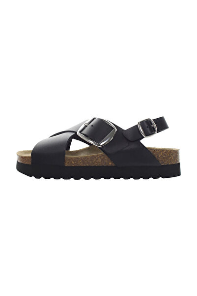 lumberjack CROSSED BANDS SANDAL Sandale negre pentru femei