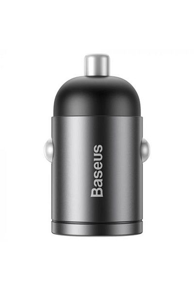 Baseus BASEUS car phone charger, quick charger, gray, USB Type-C