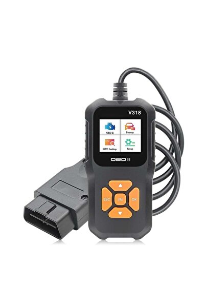 TECHSTAR ® V318 Car Diagnostic Tester, Read/Clear Fault Codes, LCD, Battery/Charging System Scanner,