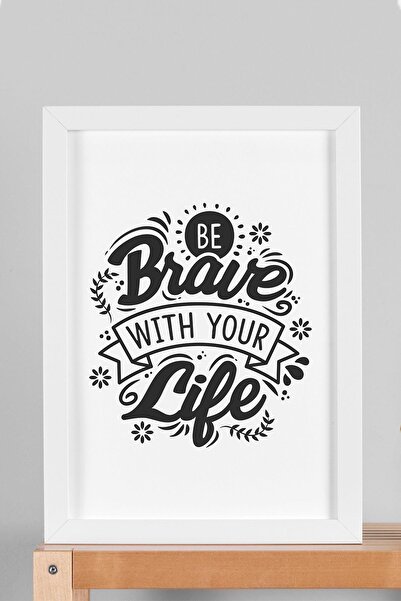 Saturn Be Brave With Your Life Pictură înrămată - Poster Motivațional înrămat...