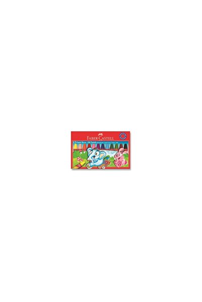 Faber -Castell Pastel Paint Red Line Cardboard Box with Corners 12 Colors