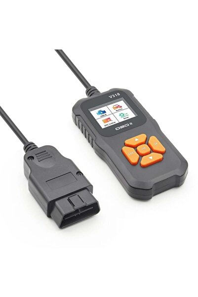 TECHSTAR ® V318 Car Diagnostic Tester, Read/Clear Fault Codes, LCD, Battery/Charging System Scanner,