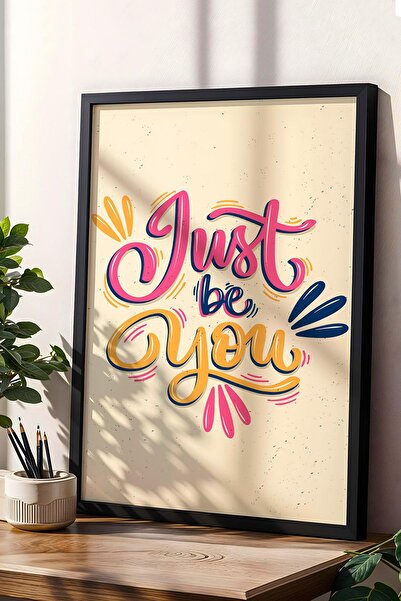 Saturn Just Be You Pictură înrămată - Poster Motivațional Scris Just Be You