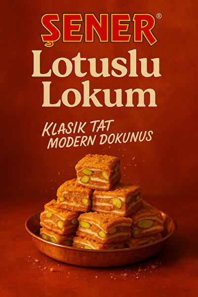 Şener Lotuslu Fıstıklı Lokum 100 Gr