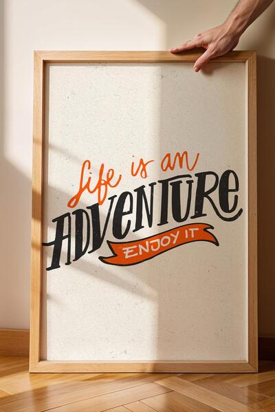 Saturn Viața este o aventură Bucurați-vă de ea Tablou înrămat - Viața este o ...
