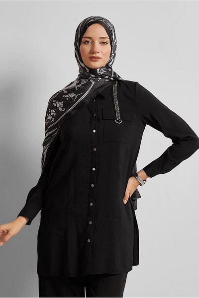 Alvina Shirt Collar Tunic 45623