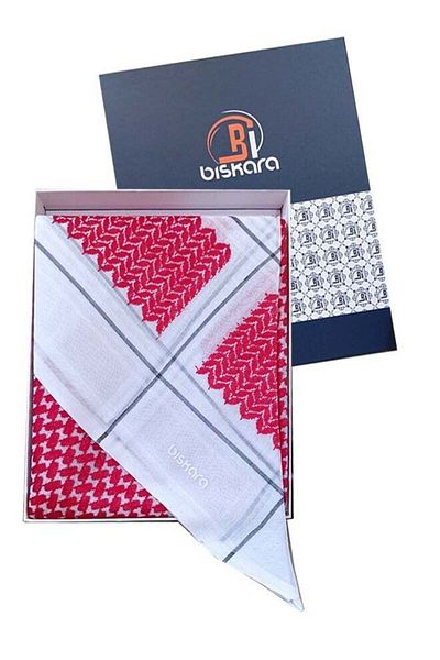 Bisk Biscara Casual Red Shemagh - Excellent Material
