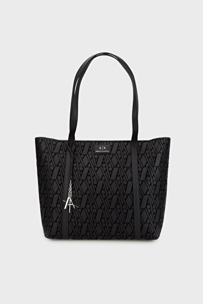 Armani Exchange Jacquard Logo Printed Double Grip Handle Large Bag Bag Xw002121 Af19298 Uc001