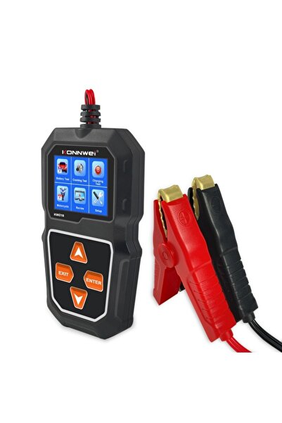 KONNWEİ Professional Car Battery Tester, KW218, 6V - 12V, 2.4 Inch Display, Voltage Graph, 100-2000
