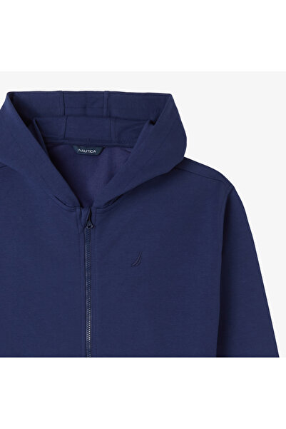 Nautica Kız Çocuk Lacivert Standart Fit Kapüşonlu Sweatshirt