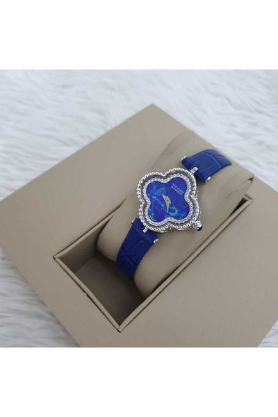 Van Van Cleef women's watch, elegant and distinctive leather model