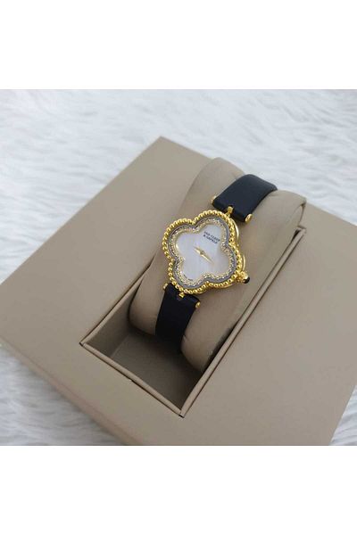 Van Van Cleef women's watch, elegant and distinctive leather model