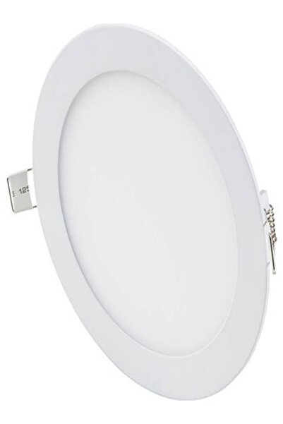 Bs Light Sıva Altı Yuvarlak 12w Beyaz Led Panel Spot- Beyaz Işık Led 12 W Slim 6500K Delik 15cm Dış Çapı 17cm