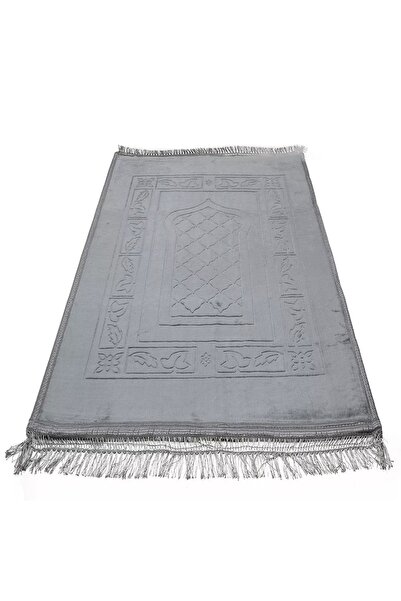 Evsay Dowry Gift Velvet Fringed Bridal Engagement Bundle Embossed Prayer Mat Luxury Prayer Rug Plush Prayer Rug