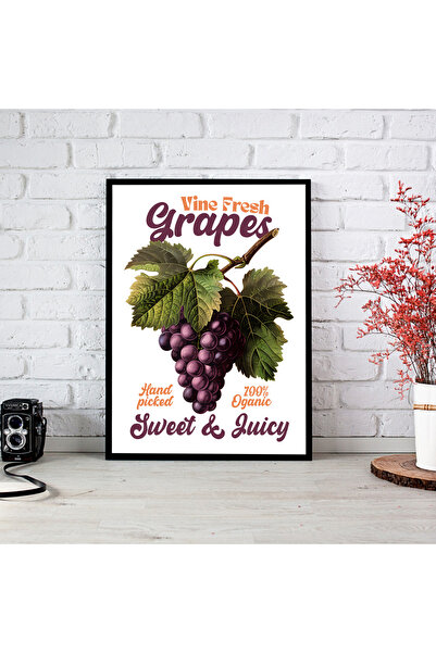 woodsia Tablou cu poster din lemn MDF cu aspect de cadru dintr-o singură bucată FRMD TEK0554