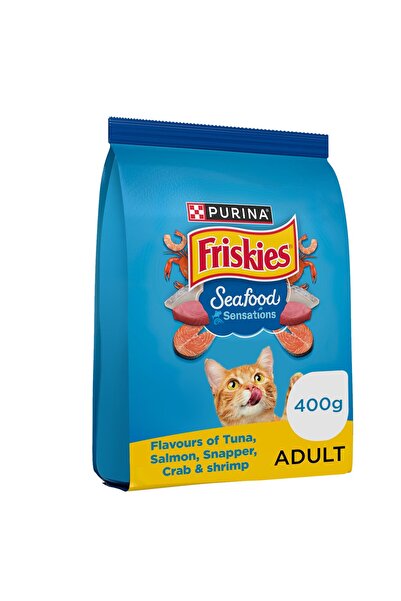 Friskies Purina Seafood Sensation Cat Food 400 g Nutritious Tasty Meal for Adult Cats