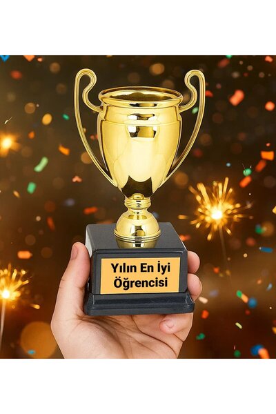 Bk Gift Kişiye Özel Ödül Kupası - 23 cm, Şampiyon Ödül Kupası, Başarı Kupası,...