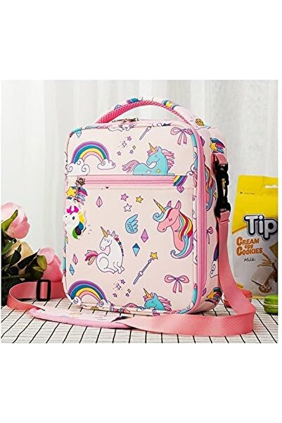 Generic Snack Attack Lovely Pink Unicorn Kids Insulated Lunch Bags For School Kids Children Cooler Bag