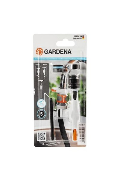 Gardena Adaptor de grădină pentru robinet de apă de interior (gri/portocaliu)