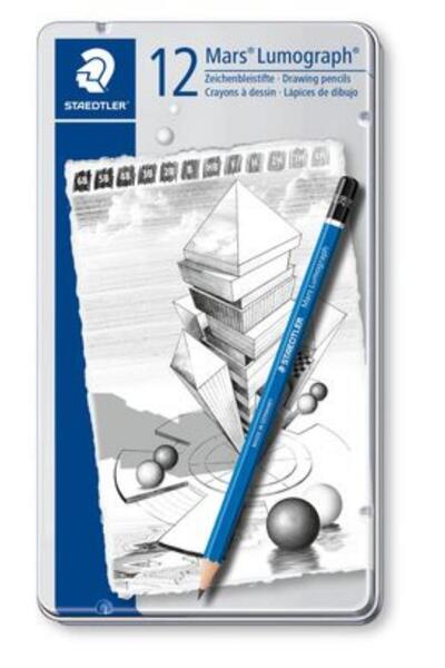Staedtler Dereceli Kurşun Kalem Mars Lumograph 12 Li Metal Kutuda 100 G12