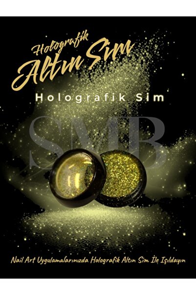 SMB PROFESYONEL HOLOGRAFIK SİM (GOLD) TIRNAK SÜSLEME