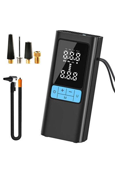 TECHSTAR Compresor auto portabil wireless MU002, afișaj LCD digital, lanternă...