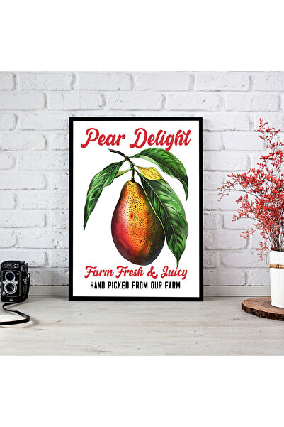 woodsia Tablou cu poster din lemn MDF cu aspect de cadru dintr-o bucată FRMD ...