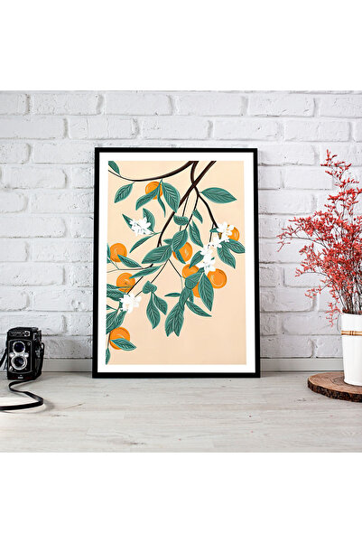 woodsia Tablou cu poster din lemn MDF cu aspect de cadru dintr-o singură buca...