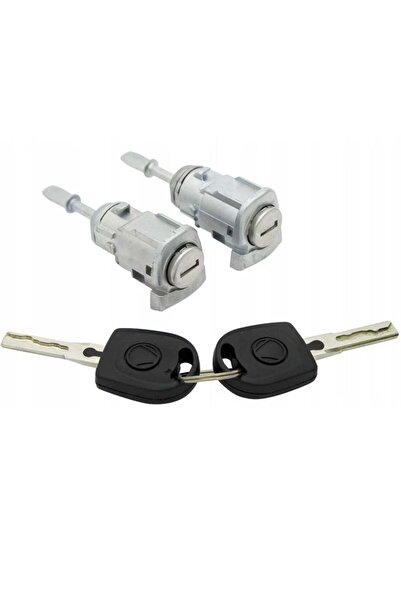 TECHSTAR Set cilindru încuietoare ușă, compatibil cu VW Golf 4, Bora, Passat B5, Polo 9N, Skoda
