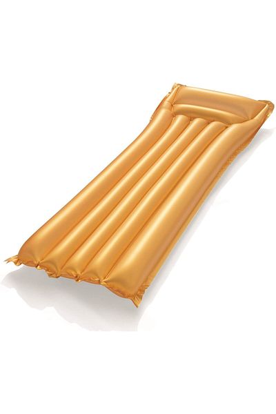 BESTWAY Inflatable Lilo Lounger Swimming Pool Air Bed Beach Mat, Gold