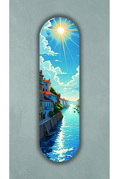 Korhan Atölye Sonsuz Yaz - Dekoratif 4mm MDF Duvar Panosu (75x20 cm)