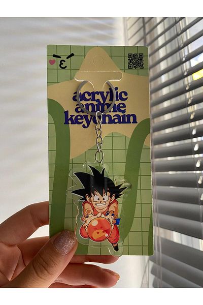 Planet Butik Dragon Ball Goku Acrylic Anime Keychain