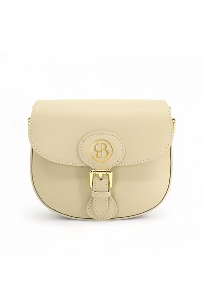 BESSO Ritorno Chic Cream genuine leather handbag