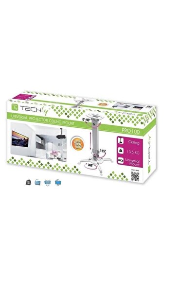 Techly Ceiling Projector Mount ICA-PM18S, 13.5 kg, Adjustable