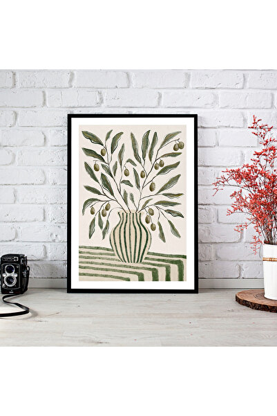 woodsia Tablou cu poster din lemn MDF cu aspect de cadru dintr-o singură bucată FRMD TEK0518