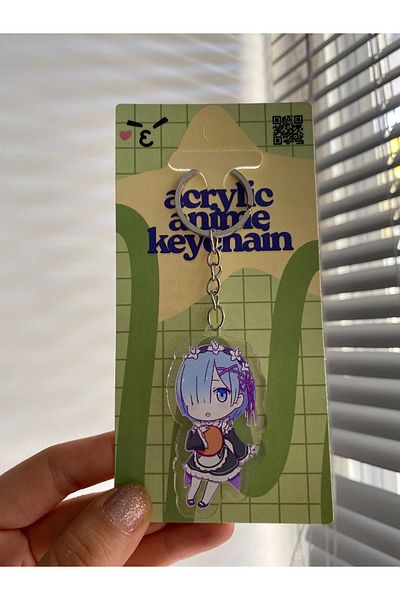 Planet Butik Re Zero Rem Acrylic Anime Keychain