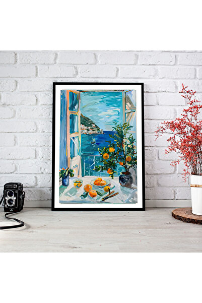 woodsia Tablou cu poster din lemn MDF cu aspect de cadru dintr-o bucată FRMD ...