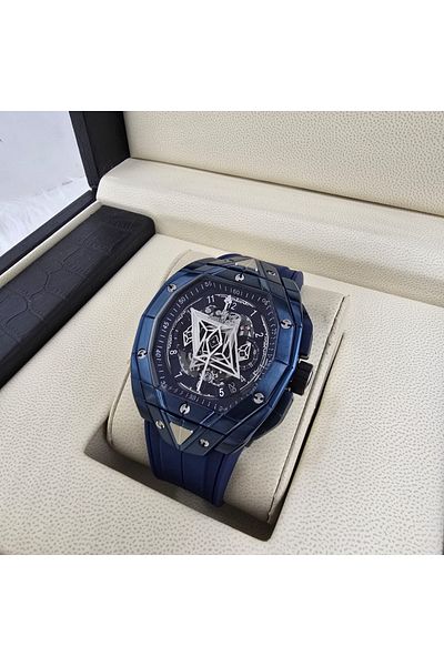 Watch Hublot Sang Bleu Watch, Very Reinforced Plastic Strap