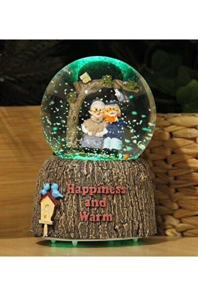 HALL BREATHE Işıklı ve Müzikli Kar Küresi Dede Nine Süsleri, Hediye Seçenekleri