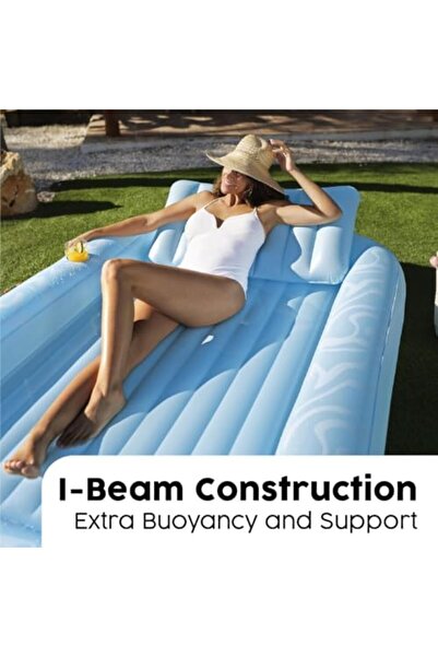 BESTWAY 7' x 61"/2.14m x 1.55m Sun-kissed Tanning Lounger