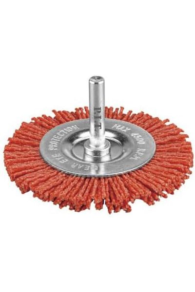 GENERAL Brush Wheel Nylon 75mm with 1/4" Shank