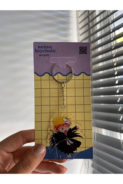 Planet Butik Bleach Ichigo Kurosaki Acrylic Anime Keychain