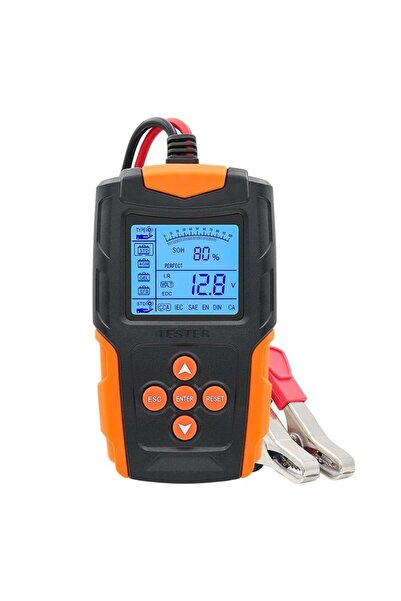 TECHSTAR ® FBT-200 Car Battery Tester, 12V/24V, 100-2000 CCA, 3Ah - 200Ah, Digital Battery Analyzer