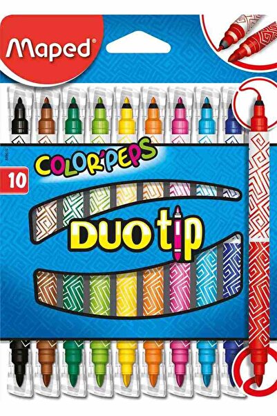 Maped Color Peps Duo Çift Uçlu Kalın İnce Keçeli Kalem 12 Renk 3154148490104
