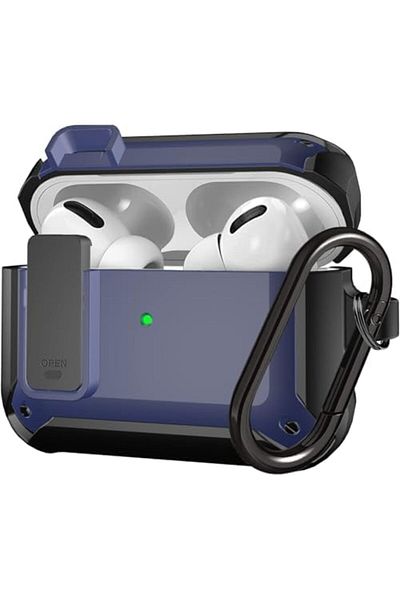Shopi Case Compatible for Upgraded [Secure Lock] Armor Airpod Pro Case, Shockproof AirPods Pro Cover