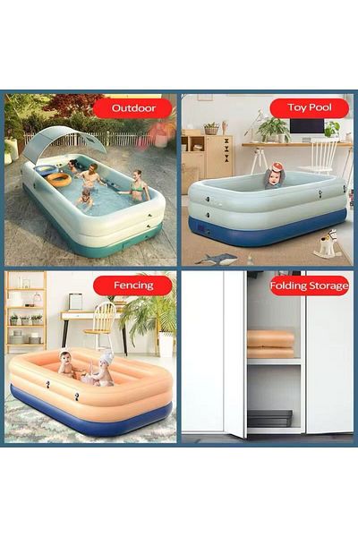 Generic Large size inflatable PVC swimming pool