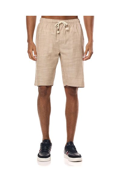 R&B Textured Lounge Shorts with Drawstring Waist