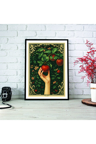 woodsia Tablou cu poster din lemn MDF cu aspect de cadru dintr-o singură buca...